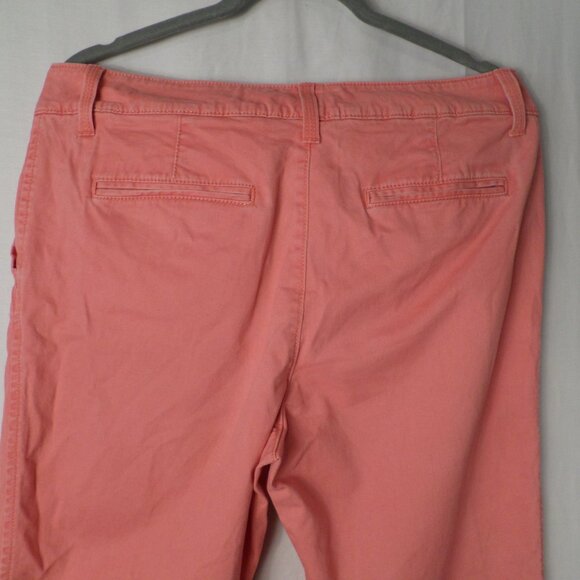 Sonoma Life + Style Modern Fit Broken Corral Pink Straight Leg Capri Pants Sz 14 - Picture 12 of 14